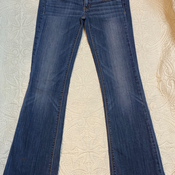 American Eagle Super Stretch Artist Flare Jeans Sz 2 Long - Picture 2 of 6